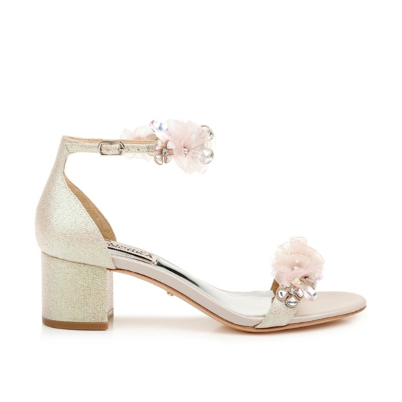 🆕️👡Badgley Mischka Candy Embellished Block Heels, Sz 9 - Picture 3 of 14